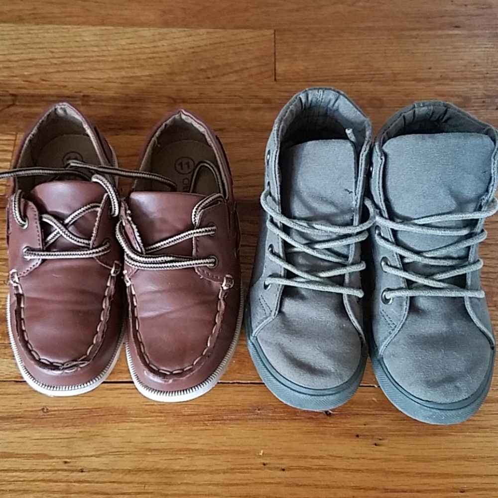 Boys Toddler bundle of casual shoes,  size 11